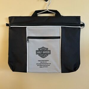 Harley-Davidson Black and Gray Laptop/Travel/Document Bag